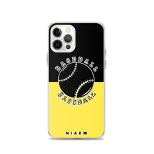 Load image into Gallery viewer, Baseball iPhone Case (Black &amp; Yellow 1)
