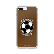 Load image into Gallery viewer, Soccer iPhone Case (Brown)