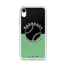 Load image into Gallery viewer, Baseball iPhone Case (Black &amp; Green 4)