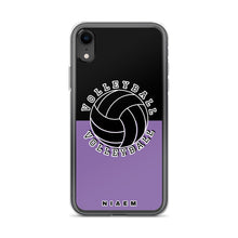 Load image into Gallery viewer, Volleyball iPhone Case (Black &amp; Purple 1)