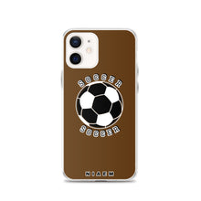 Load image into Gallery viewer, Soccer iPhone Case (Brown)