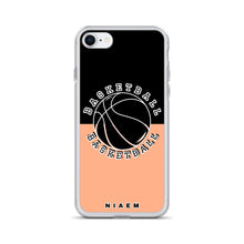 Load image into Gallery viewer, Basketball iPhone Case (Black &amp; Orange 2)