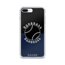 Load image into Gallery viewer, Baseball iPhone Case (Black &amp; Navy)