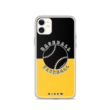 Load image into Gallery viewer, Baseball iPhone Case (Black &amp; Yellow)