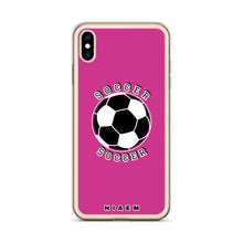 Load image into Gallery viewer, Soccer iPhone Case (Pink 5)