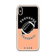 Load image into Gallery viewer, American Football iPhone Case (Black &amp; Orange 2)