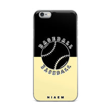 Load image into Gallery viewer, Baseball iPhone Case (Black &amp; Yellow 2)