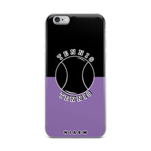 Load image into Gallery viewer, Tennis iPhone Case (Black &amp; Purple 1)