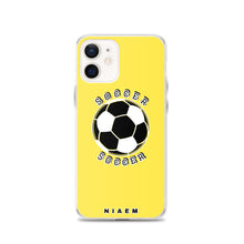 Load image into Gallery viewer, Soccer iPhone Case (Yellow 1)