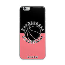 Load image into Gallery viewer, Basketball iPhone Case (Black &amp; Pink 2)