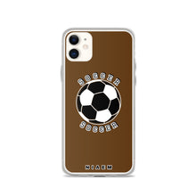 Load image into Gallery viewer, Soccer iPhone Case (Brown)
