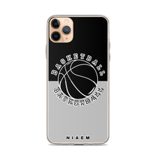 Load image into Gallery viewer, Basketball iPhone Case (Black &amp; Grey 2)