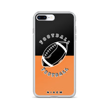 Load image into Gallery viewer, American Football iPhone Case (Black &amp; Orange 1)