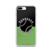 Load image into Gallery viewer, Baseball iPhone Case (Black &amp; Green)