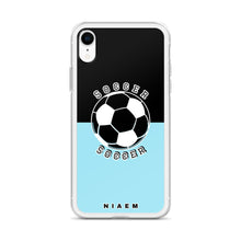 Load image into Gallery viewer, Soccer iPhone Case (Black &amp; Blue 6)