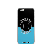 Load image into Gallery viewer, Tennis iPhone Case (Black &amp; Blue 7)