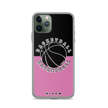 Load image into Gallery viewer, Basketball iPhone Case (Black &amp; Pink 1)