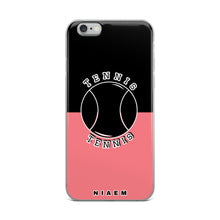 Load image into Gallery viewer, Tennis iPhone Case (Black &amp; Pink 2)