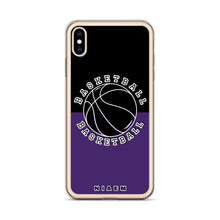 Load image into Gallery viewer, Basketball iPhone Case (Black &amp; Purple)