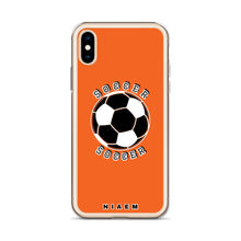 Load image into Gallery viewer, Soccer iPhone Case (Light Orange)