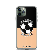 Load image into Gallery viewer, Soccer iPhone Case (Black &amp; Nude 1)
