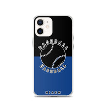 Load image into Gallery viewer, Baseball iPhone Case (Black &amp; Blue 2)