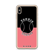 Load image into Gallery viewer, Tennis iPhone Case (Black &amp; Pink 2)