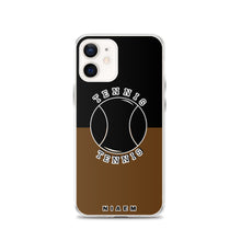 Load image into Gallery viewer, Tennis iPhone Case (Black &amp; Brown)