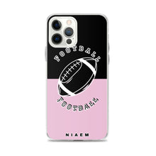 Load image into Gallery viewer, American Football iPhone Case (Black &amp; Pink 4)