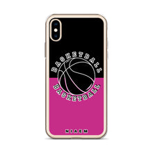 Load image into Gallery viewer, Basketball iPhone Case (Black &amp; Pink)