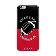 Load image into Gallery viewer, American Football iPhone Case (Black &amp; Red)