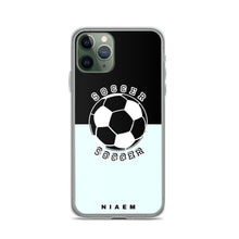 Load image into Gallery viewer, Soccer iPhone Case (Black &amp; Blue 5)