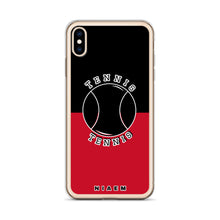 Load image into Gallery viewer, Tennis iPhone Case (Black &amp; Red)