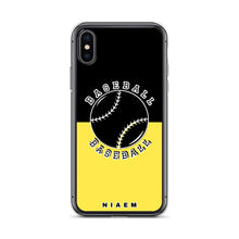 Load image into Gallery viewer, Baseball iPhone Case (Black &amp; Yellow 1)