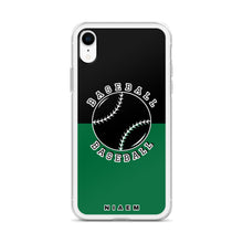 Load image into Gallery viewer, Baseball iPhone Case (Black &amp; Green 1)