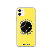 Load image into Gallery viewer, Baseball iPhone Case (Yellow 1)