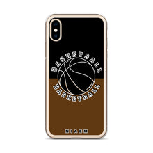 Load image into Gallery viewer, Basketball iPhone Case (Black &amp; Brown)