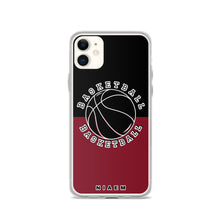 Load image into Gallery viewer, Basketball iPhone Case (Black &amp; Red 2)