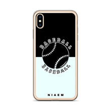 Load image into Gallery viewer, Baseball iPhone Case (Black &amp; Blue 5)