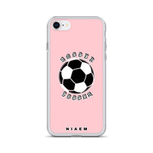 Load image into Gallery viewer, Soccer iPhone Case (Pink 3)