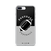 Load image into Gallery viewer, American Football iPhone Case (Black &amp; Grey 2)