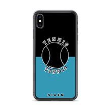 Load image into Gallery viewer, Tennis iPhone Case (Black &amp; Blue)