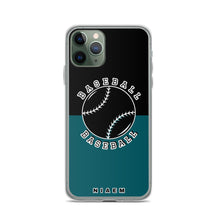 Load image into Gallery viewer, Baseball iPhone Case (Black &amp; Blue 4)