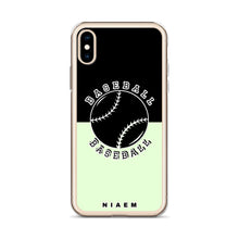 Load image into Gallery viewer, Baseball iPhone Case (Black &amp; Green 2)