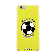 Load image into Gallery viewer, Soccer iPhone Case (Yellow 3)