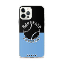 Load image into Gallery viewer, Baseball iPhone Case (Black &amp; Blue 1)