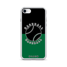 Load image into Gallery viewer, Baseball iPhone Case (Black &amp; Green 1)