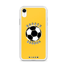 Load image into Gallery viewer, Soccer iPhone Case (Yellow)