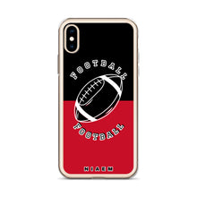 Load image into Gallery viewer, American Football iPhone Case (Black &amp; Red)