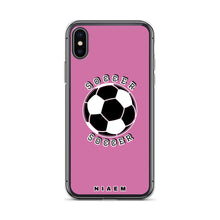 Load image into Gallery viewer, Soccer iPhone Case (Pink 1)